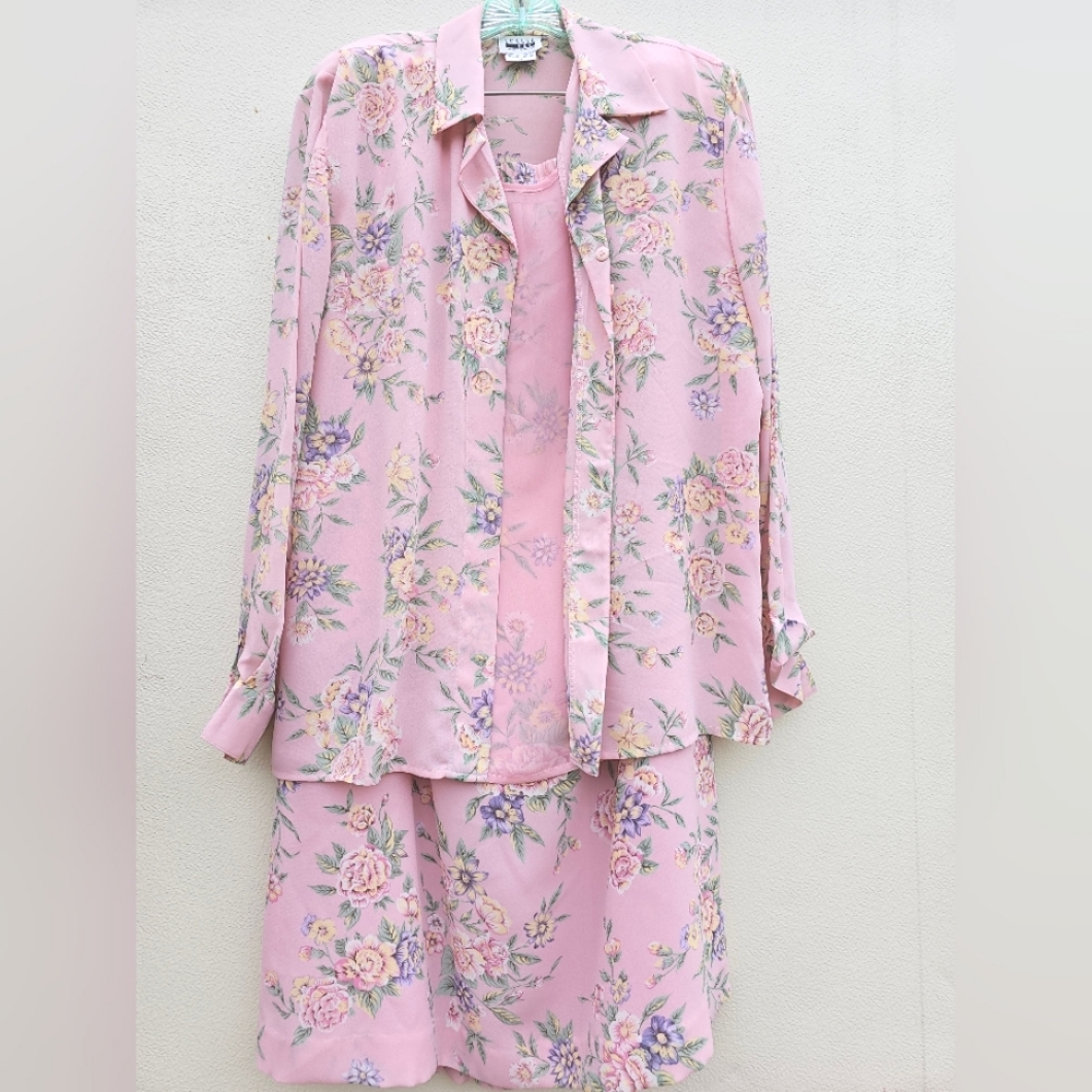 Leslie Fay, Size 16, Pink